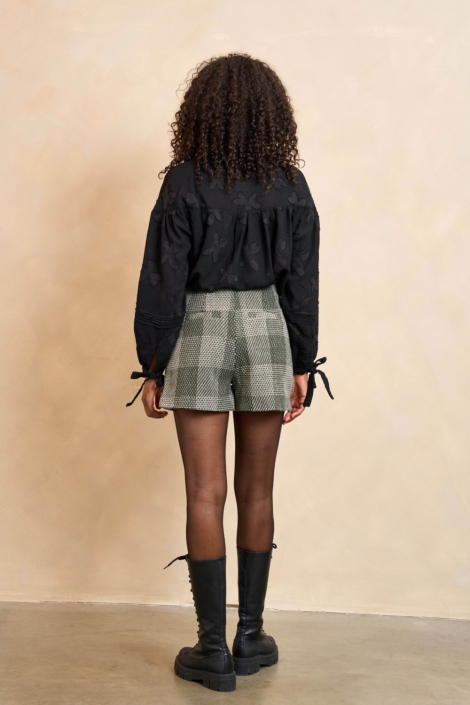 Lofty Manner zwarte dames blouse | Model