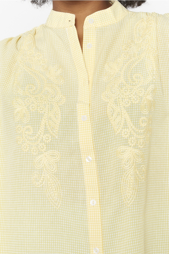 LolaLiza gele dames blouse | Kleurstaal