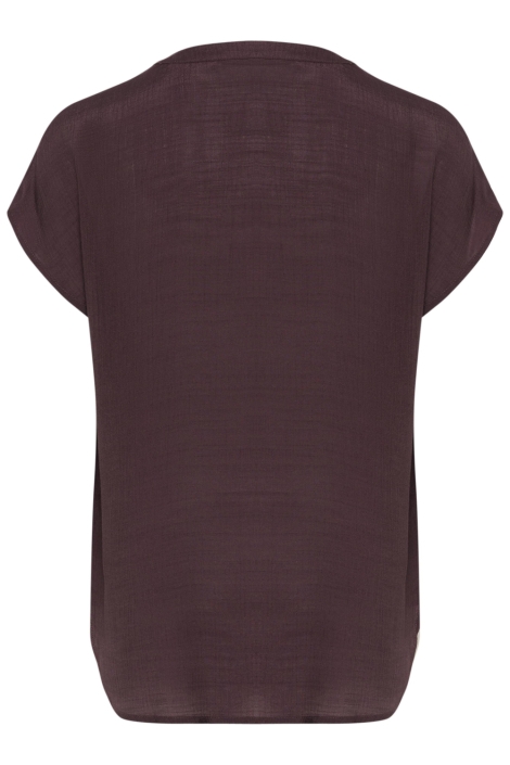 Kaffe paarse dames blouse | Achteraanzicht