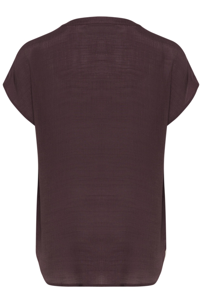 Kaffe paarse dames blouse | Achteraanzicht