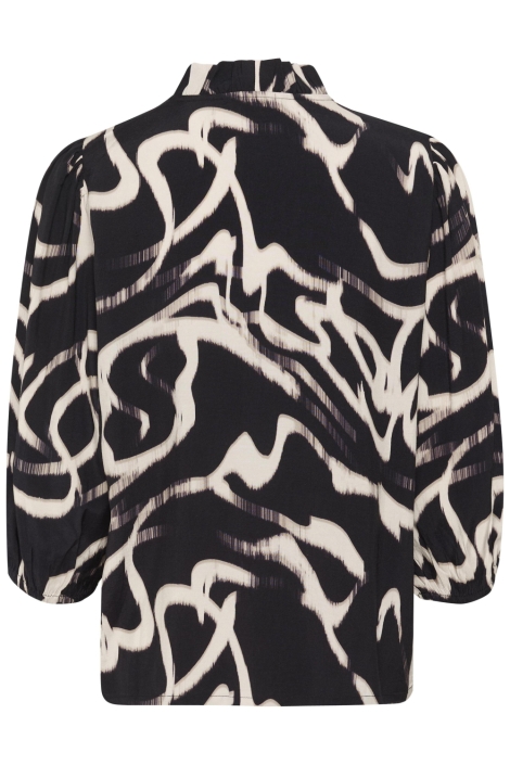 Kaffe zwarte dames blouse | Achteraanzicht