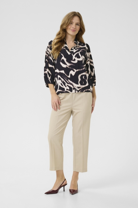 Kaffe zwarte dames blouse | Model