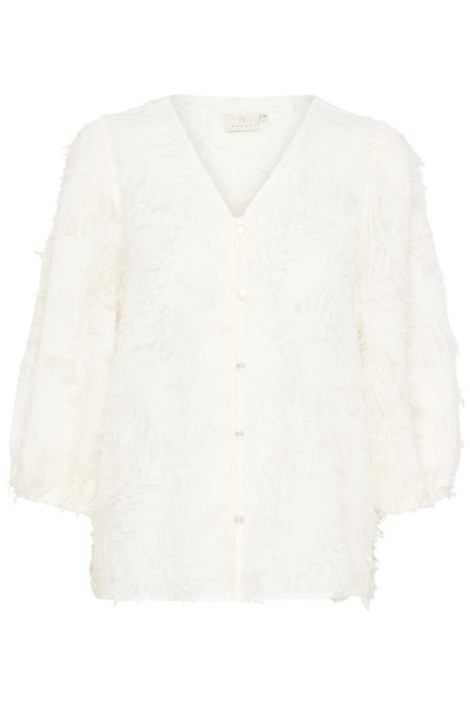 Kaffe ecru dames blouse | Vooraanzicht