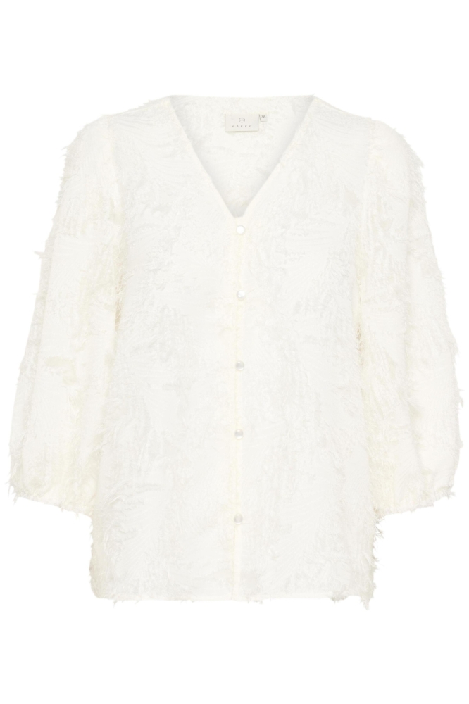 Kaffe ecru dames blouse | Vooraanzicht