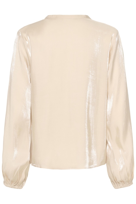 Culture beige dames blouse | Achteraanzicht