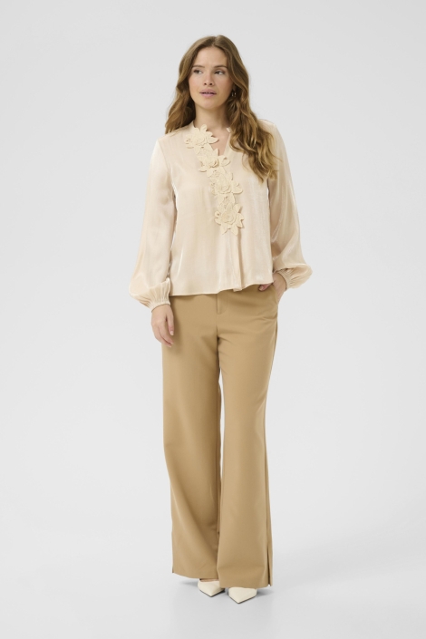 Culture beige dames blouse | Model