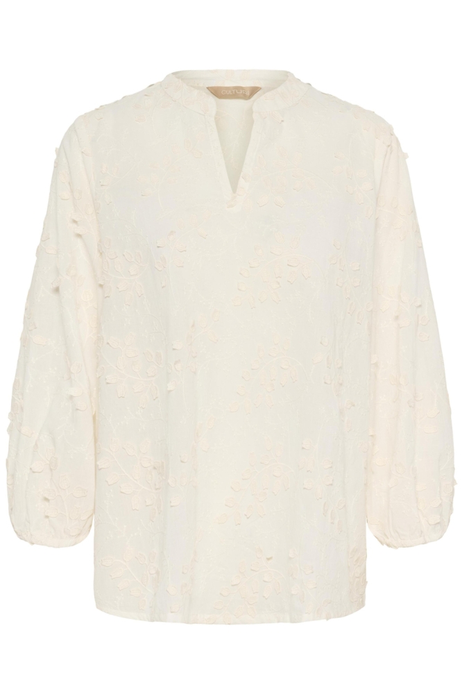Culture beige dames blouse | Vooraanzicht