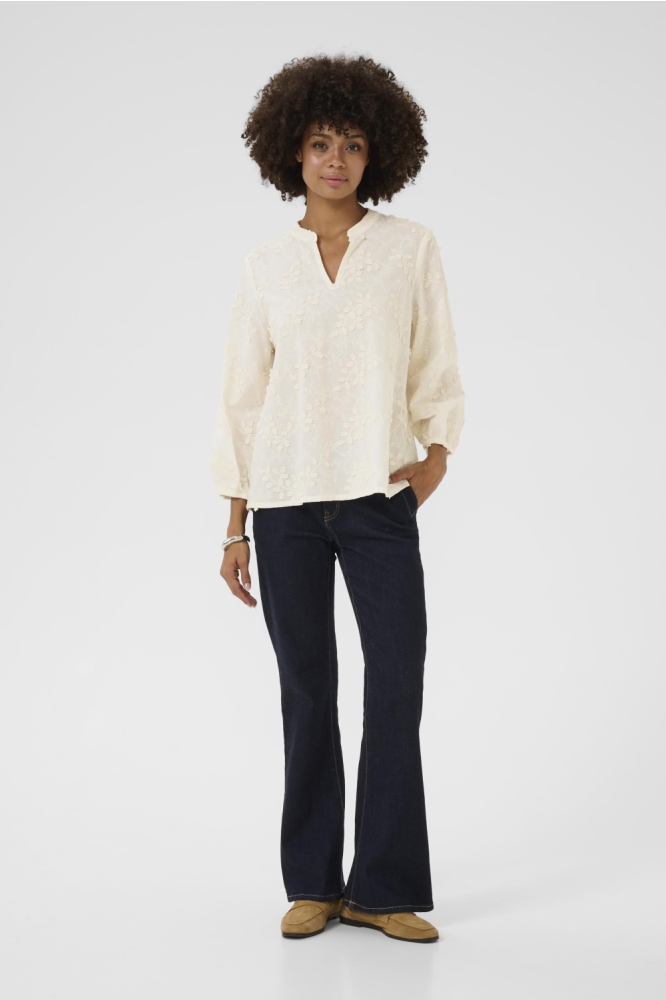 Culture beige dames blouse | Model