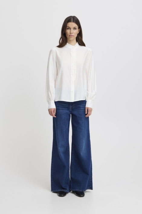 Ichi witte dames blouse | Model