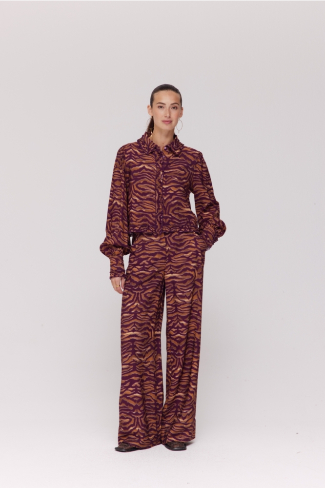 Harper & Yve paarse dames blouse | Model