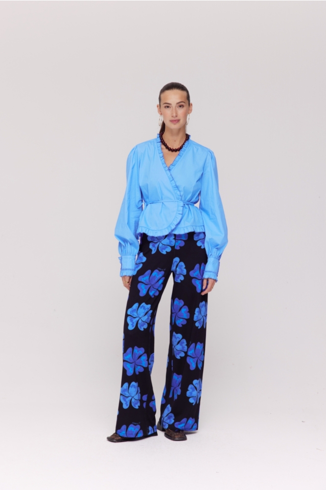 Harper & Yve blauwe dames blouse | Model