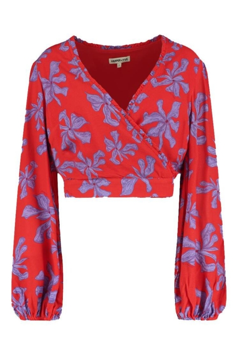 Harper & Yve rode dames blouse | Vooraanzicht