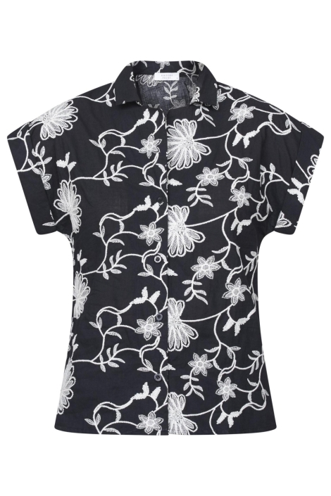 SisterS point zwarte dames blouse | Vooraanzicht