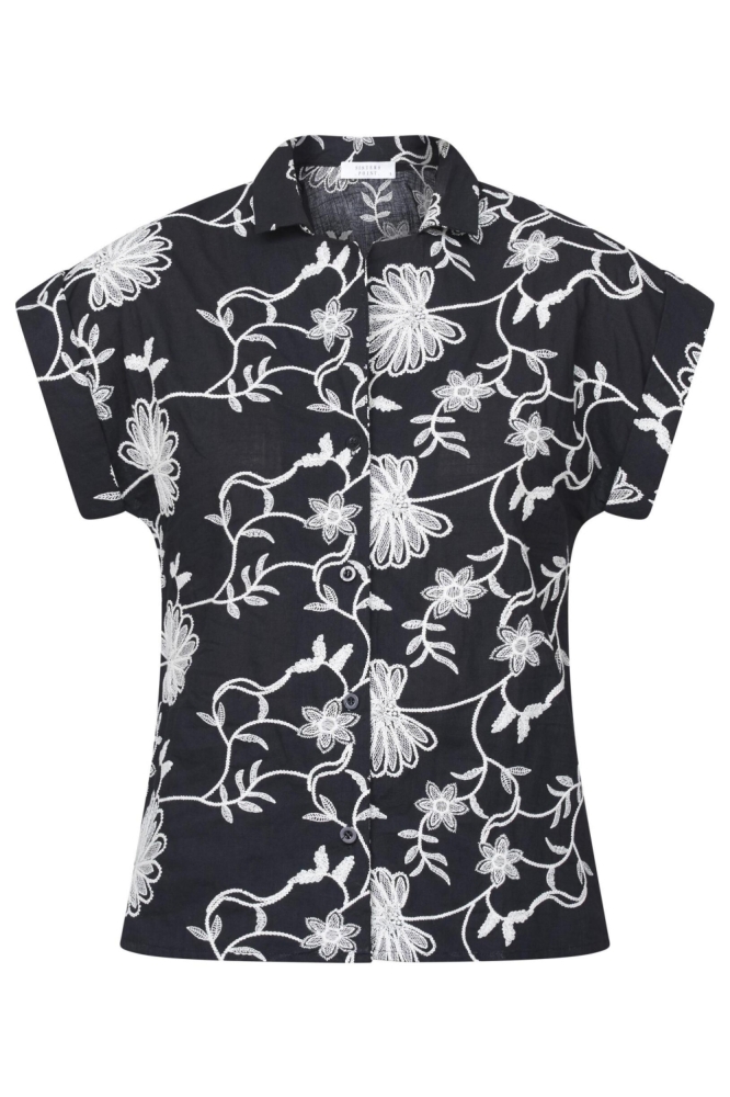 SisterS point zwarte dames blouse | Vooraanzicht