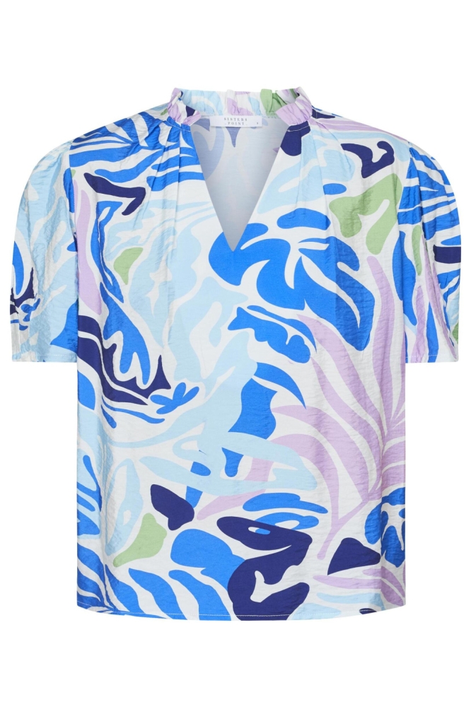 SisterS point blauwe dames t-shirt | Vooraanzicht