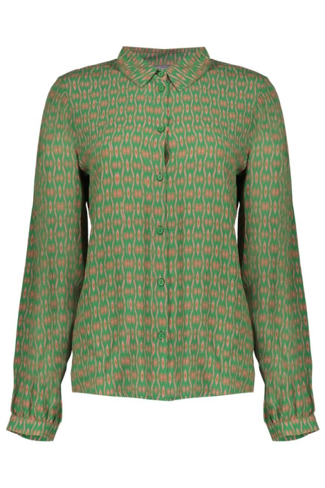 Geisha groene dames blouse | Vooraanzicht