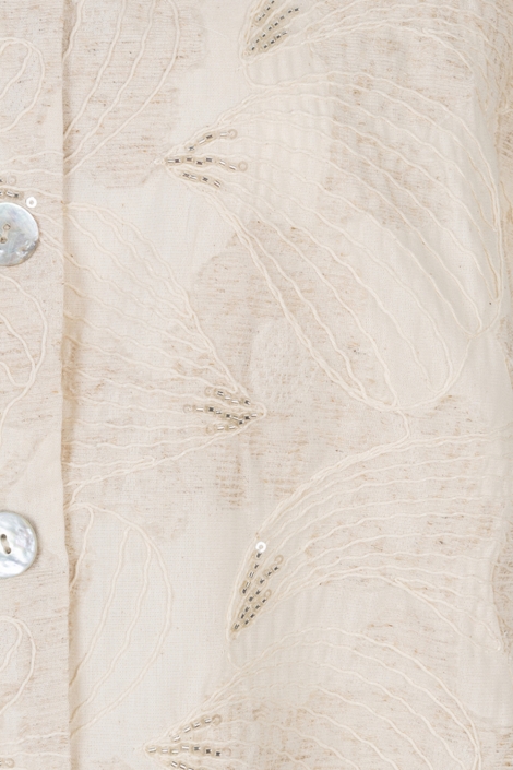 EsQualo beige dames blouse | Kleurstaal