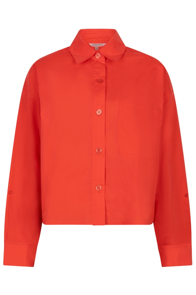 EsQualo rode dames blouse | Vooraanzicht
