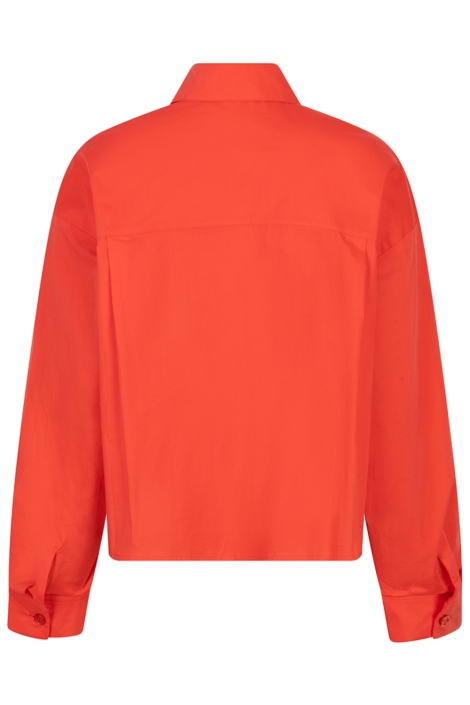 EsQualo rode dames blouse | Achteraanzicht