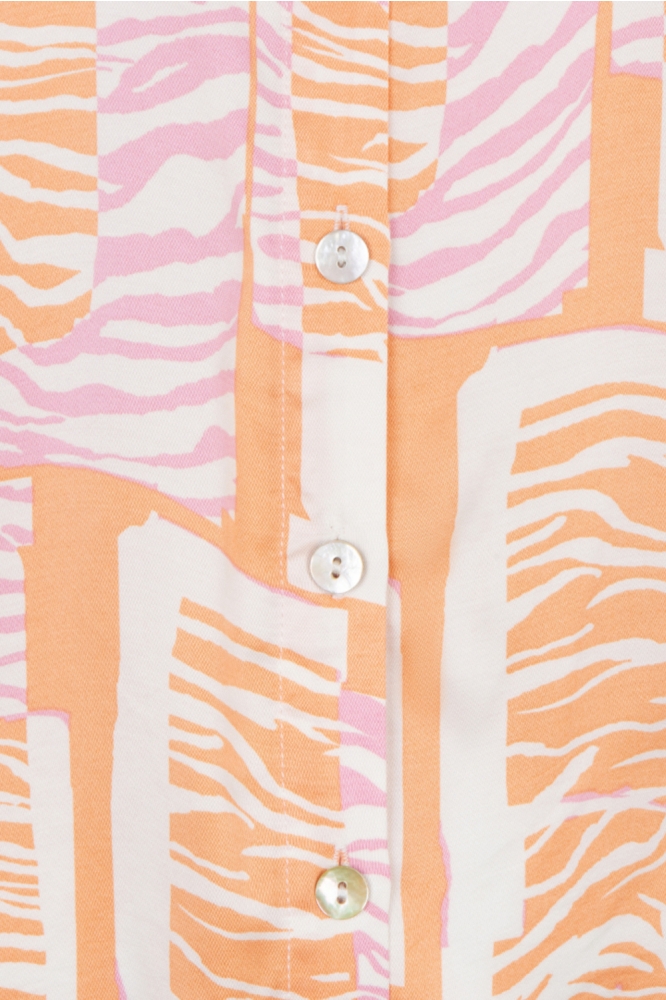 EsQualo roze dames blouse | Close up