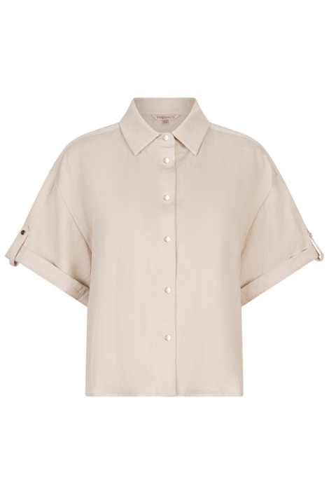 EsQualo beige dames blouse | Vooraanzicht