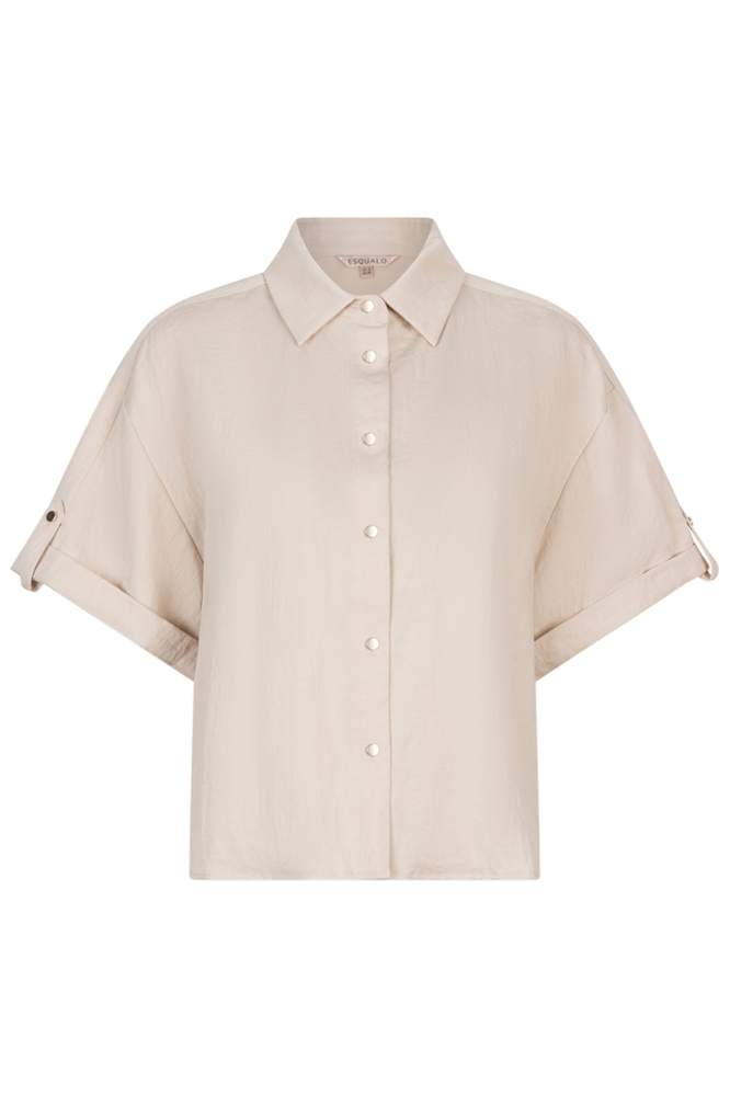 EsQualo beige dames blouse | Vooraanzicht