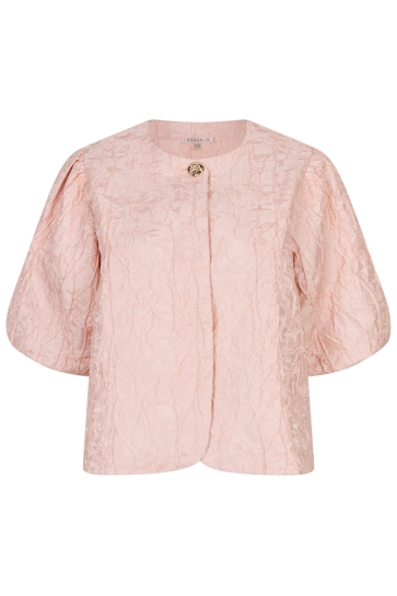 EsQualo Blouse TOP BALLOON JACQUARD SP26 28025 426 faded rose
