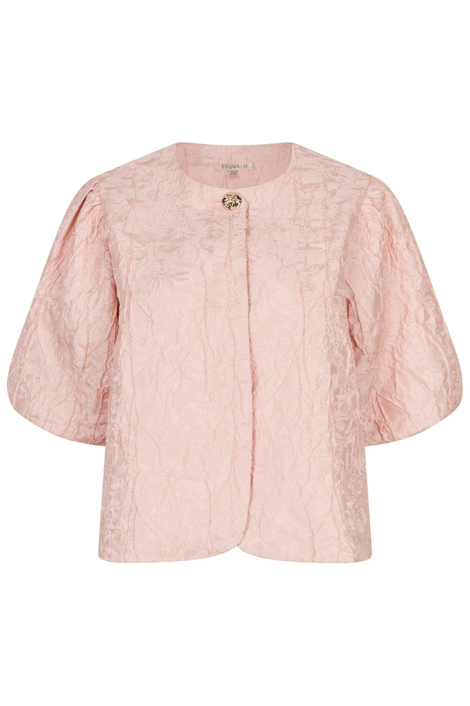 EsQualo roze dames blouse | Vooraanzicht