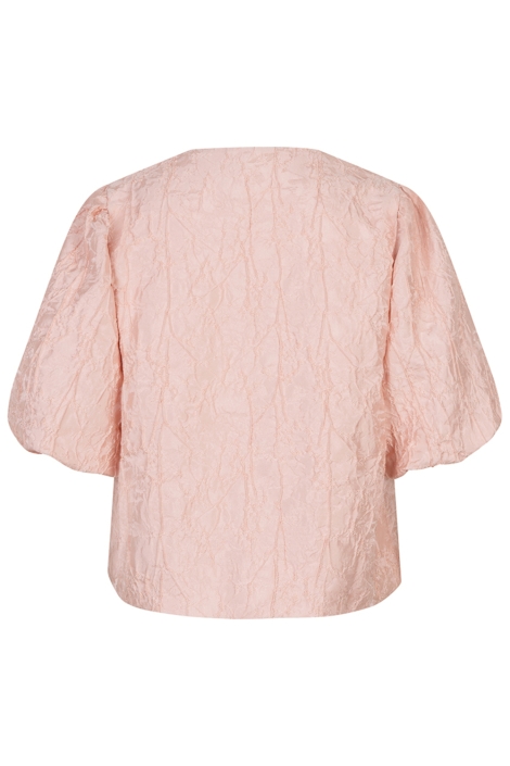 EsQualo roze dames blouse | Achteraanzicht
