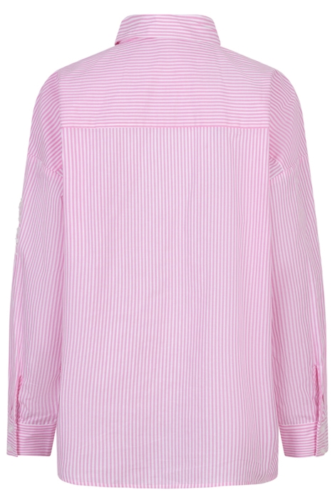 EsQualo roze dames blouse | Achteraanzicht