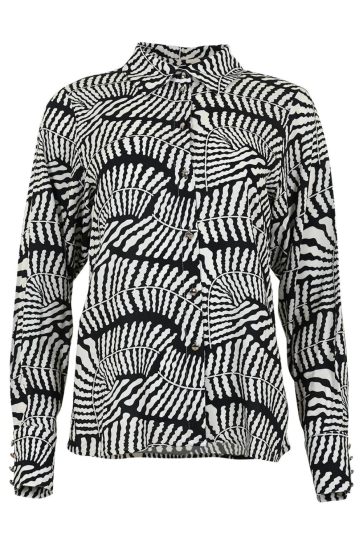 Maicazz PANOS BLOUSE FA25 20 007 OFF WHITE LEAVES