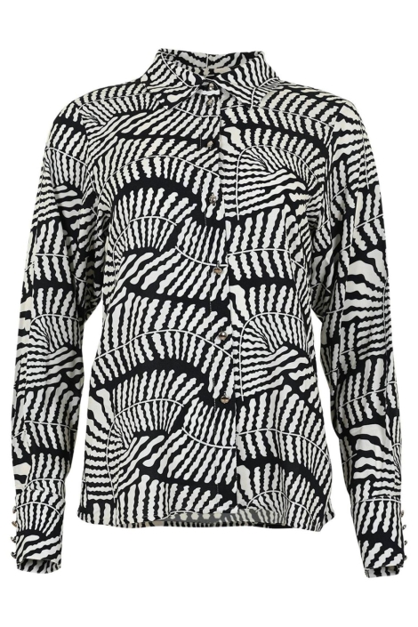 Maicazz zwarte dames blouse | Vooraanzicht