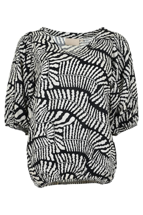 Maicazz zwarte dames t-shirt | Vooraanzicht