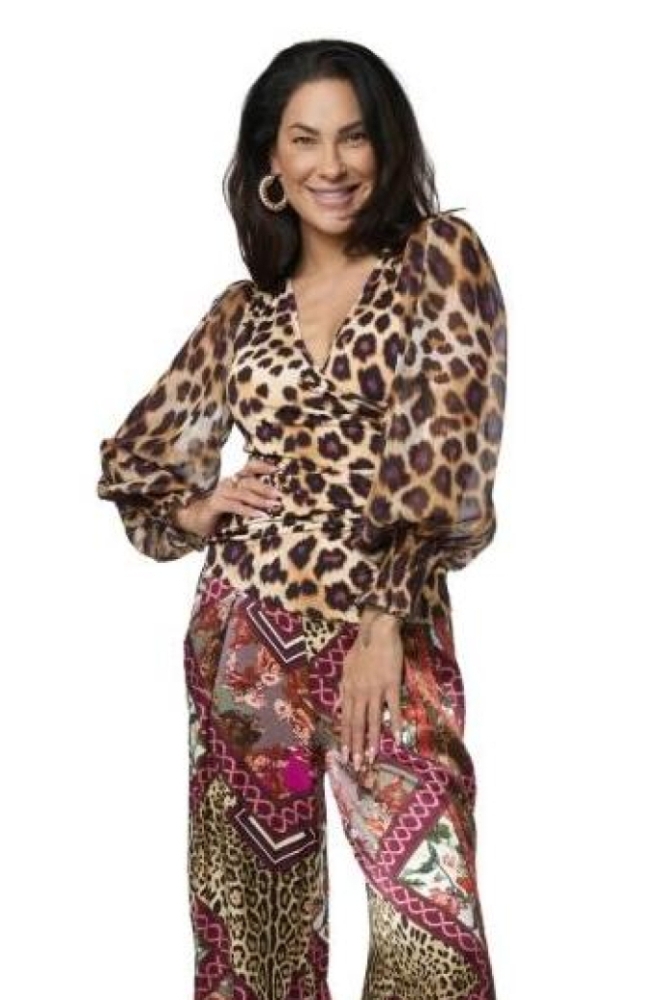 Tessa Koops multi color dames blouse | Model
