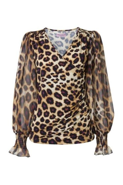 Tessa Koops multi color dames blouse | Vooraanzicht