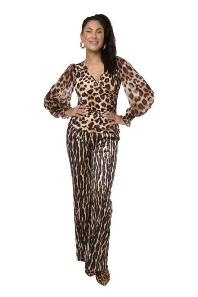 Tessa Koops multi color dames blouse | Model