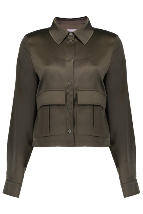 Geisha groene dames blouse | Vooraanzicht