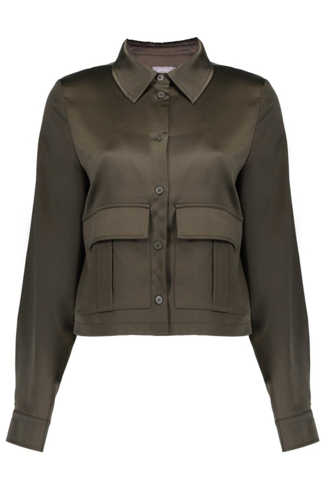 Geisha groene dames blouse | Vooraanzicht