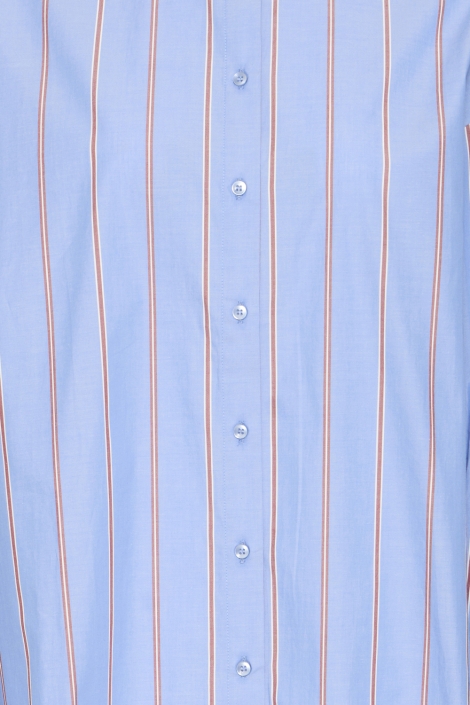 Ichi blauwe dames blouse | Close up