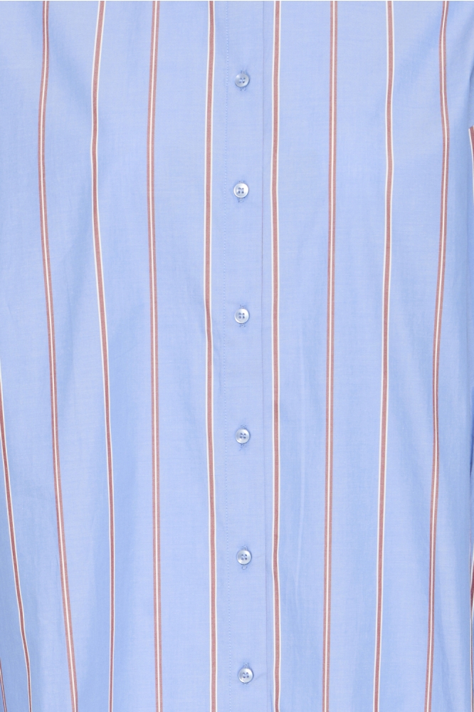 Ichi blauwe dames blouse | Close up