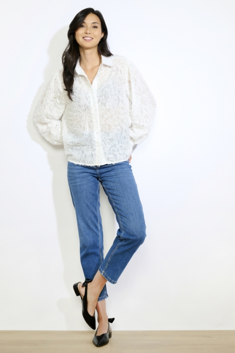 LolaLiza witte dames blouse | Model