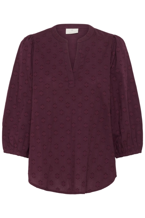 Kaffe bordeaux dames blouse | Vooraanzicht