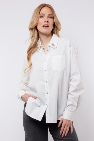 C&S The Label LINCY BLOUSE 25NOC11 011 OFFWHITE