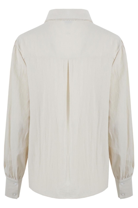 C&S The Label beige dames blouse | Achteraanzicht
