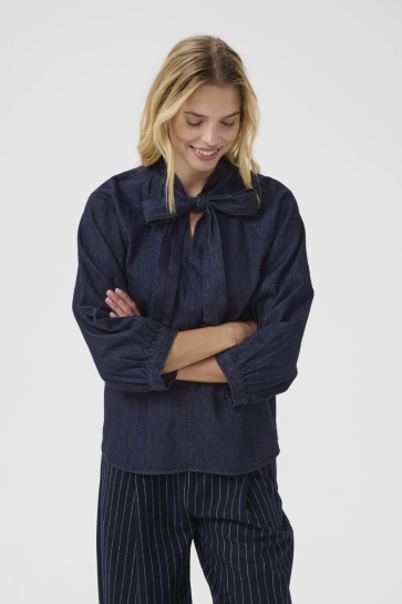 Part Two Blouse SASSIPW SH 30309975 300159 RINSE BLUE DENIM