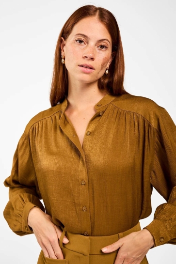 Aaiko Blouse LIV VIS 516 191034 FRENCH OLIVE