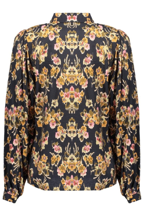Geisha zwarte dames blouse | Vooraanzicht