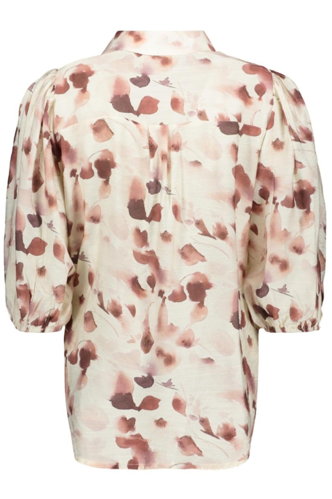 SisterS point beige dames blouse | Achteraanzicht