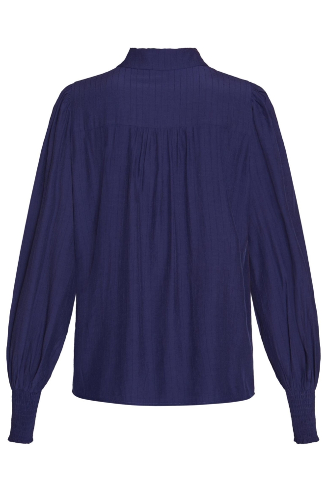 SisterS point blauwe dames blouse | Achteraanzicht