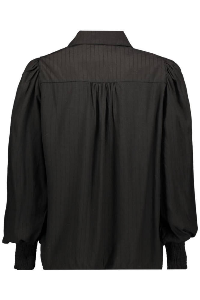 SisterS point zwarte dames blouse | Achteraanzicht